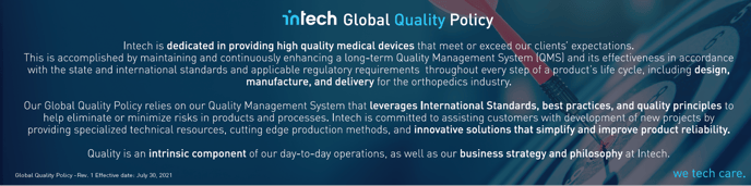 Intech Quality Policy